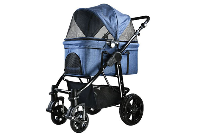 dog stroller reversible handle