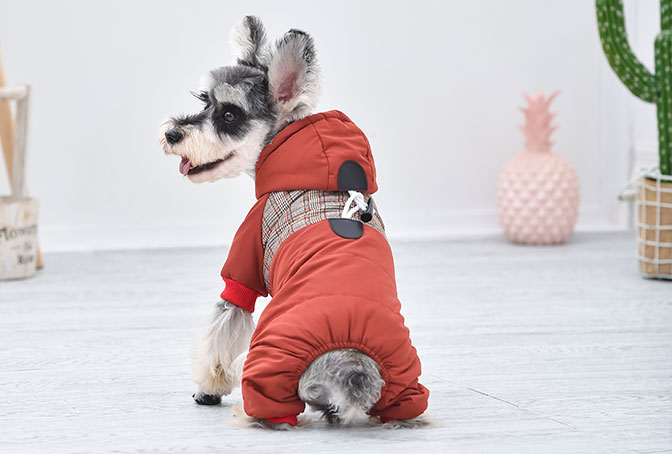 GA20048 Plush dog coat Hooded design