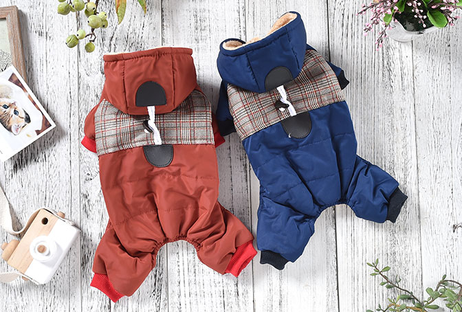 GA20048 Plush dog coat Hooded design