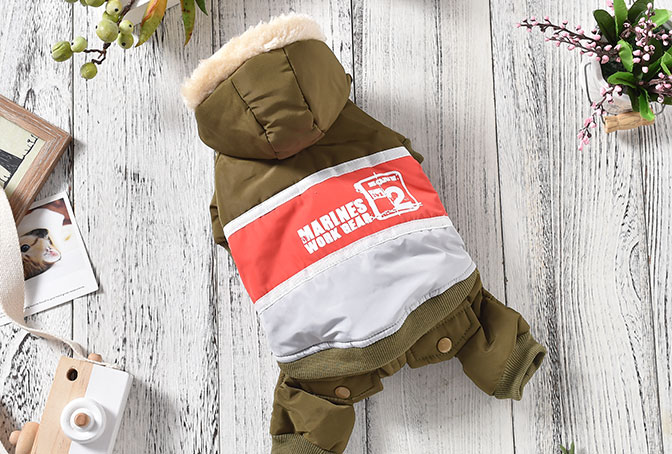 GA20044 Hooded dog coat