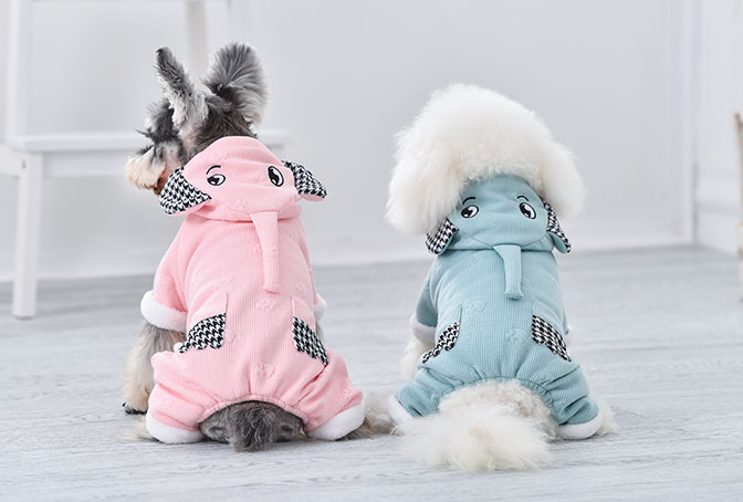 GA20075 Hooded warm dog coat