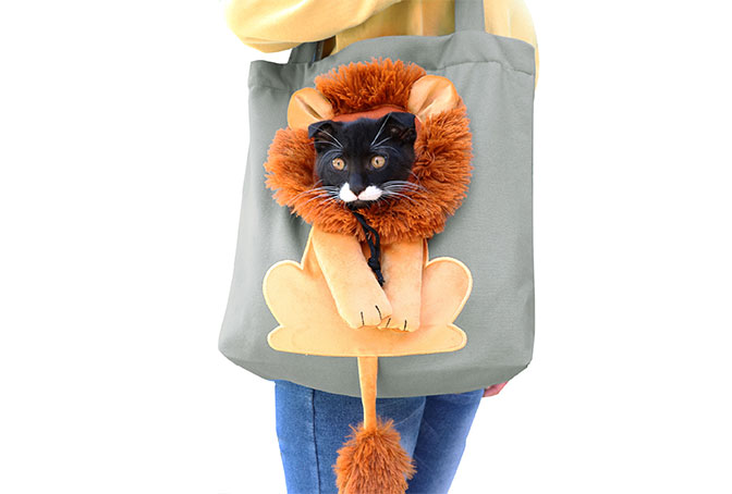 Pet carrier bag canvas