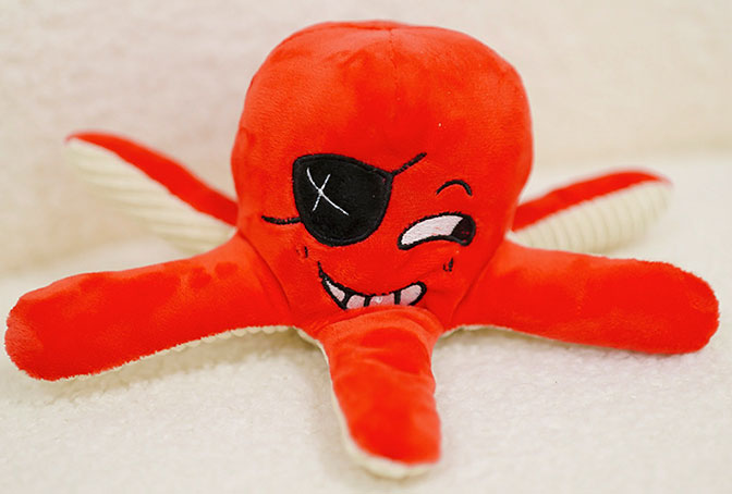 Pet toy Octopus starfish and manta ray